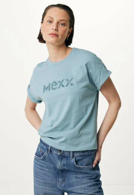 Short sleeve t-shirt Greyish Blauw