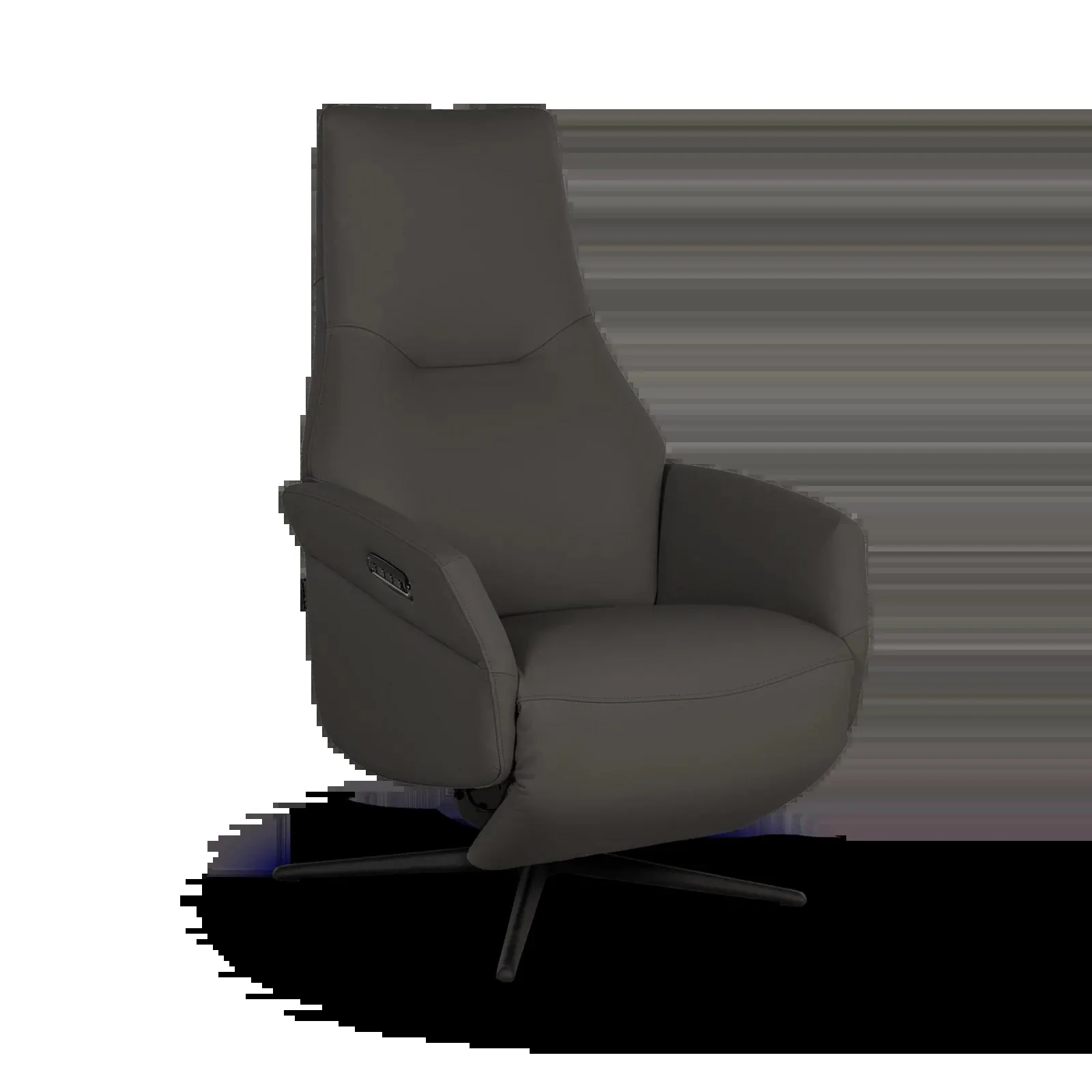 Relaxfauteuil Soprano - Leder Zwart