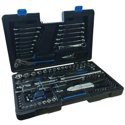 Koffer met 101 stuks gereedschappen - Manutan