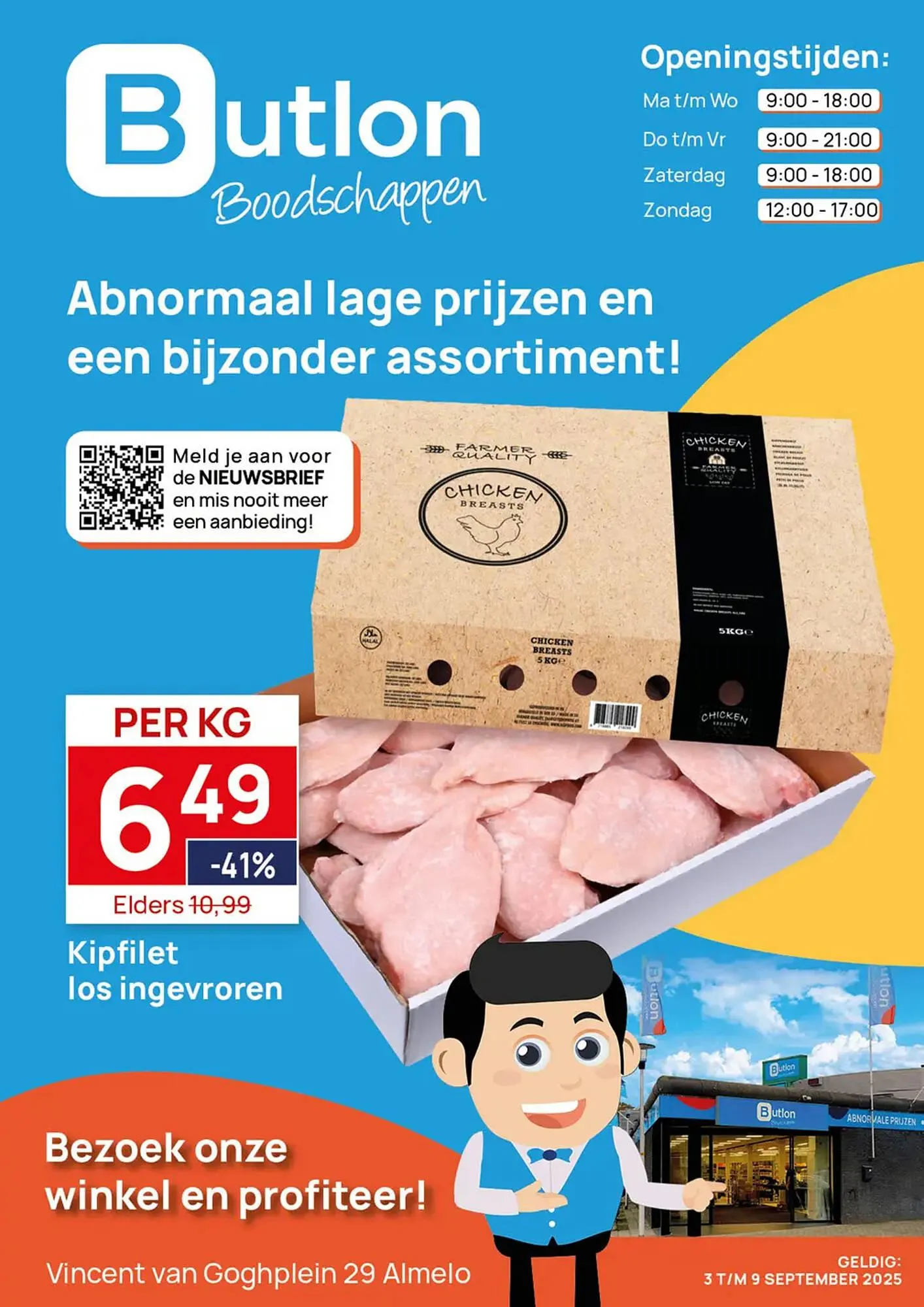 Butlon folder van 3 september tot 9 september 2025 - Folder pagina 1