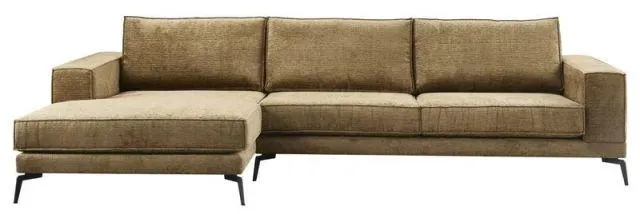 Hoekbank links Andelo HR-schuim zitting bruin