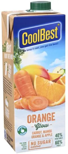 2 pakken Coolbest Orange Glow 750ml