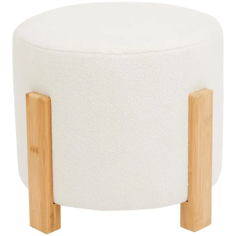 Pouf Studio Home con gambe in bambù