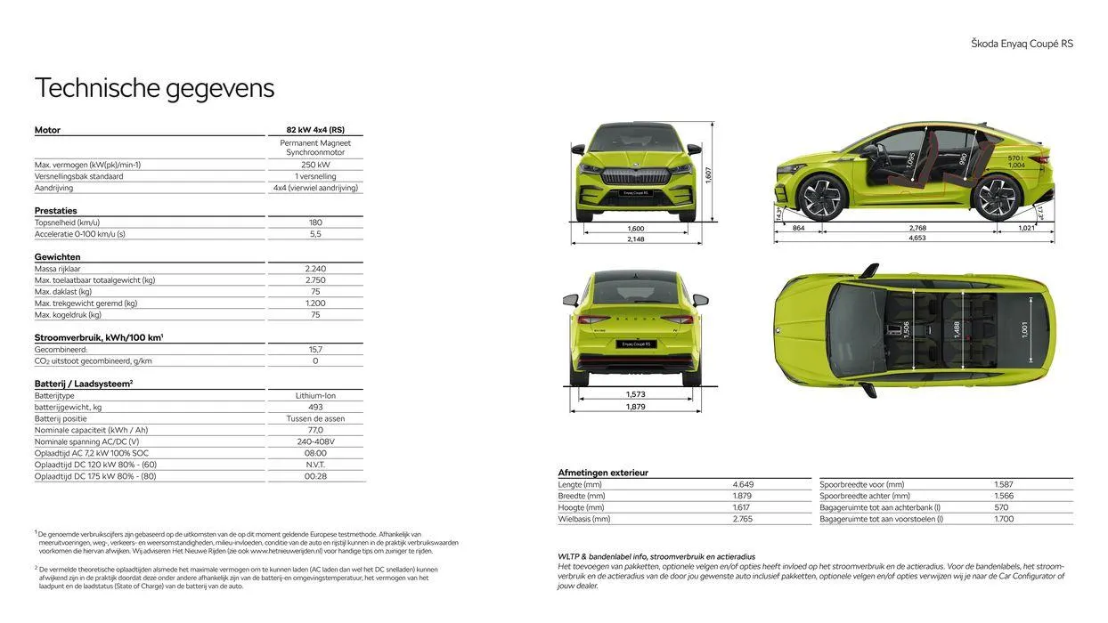 Škoda Enyaq Coupé RS prijslijst per 1 juni 2024 van 14 augustus tot 14 augustus 2025 - Folder pagina 14