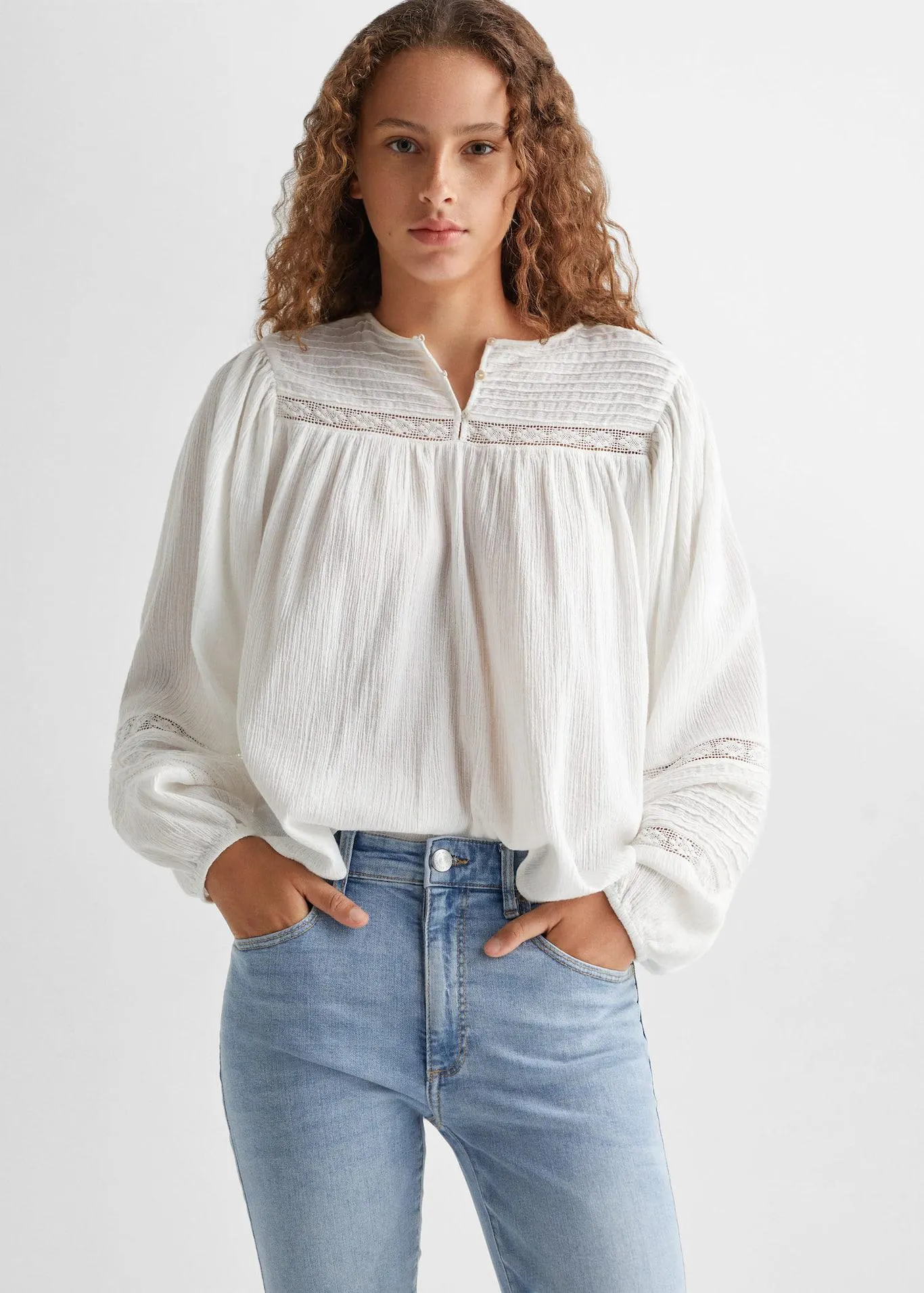 Skinny jeans met split