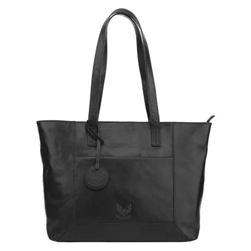 Rise of Rosa Laptoptas / Aktetas / Werktas Dames 14 Inch Leer Brenton Zwart