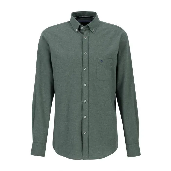 Premium Flannel Overhemd Sage Green