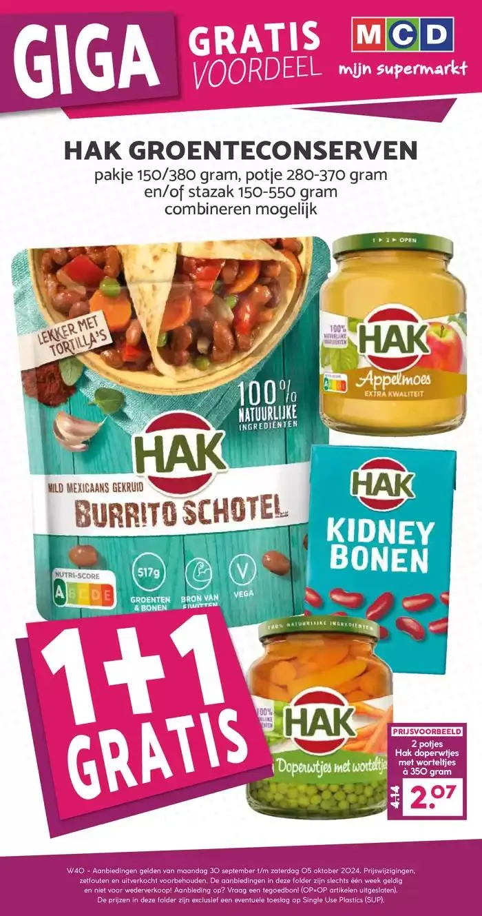 MCD Supermarkt folder van 29 september tot 13 oktober 2024 - Folder pagina 1