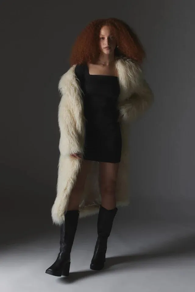 Silence + Noise Victoria Long Sleeve Mini Dress