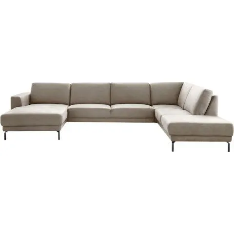 Hoekbank rechts Moscato traagschuim beige relaxfunctie