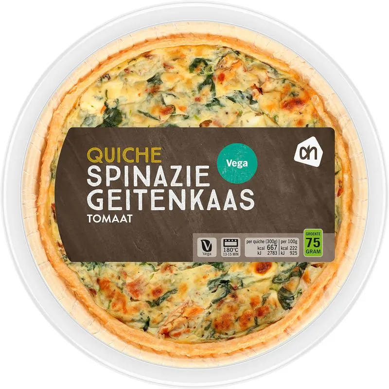 AH Quiche spinazie geitenkaas