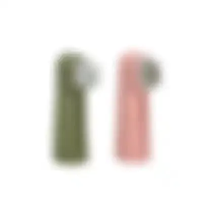 Vingertandenborstel Dentes roze/groen