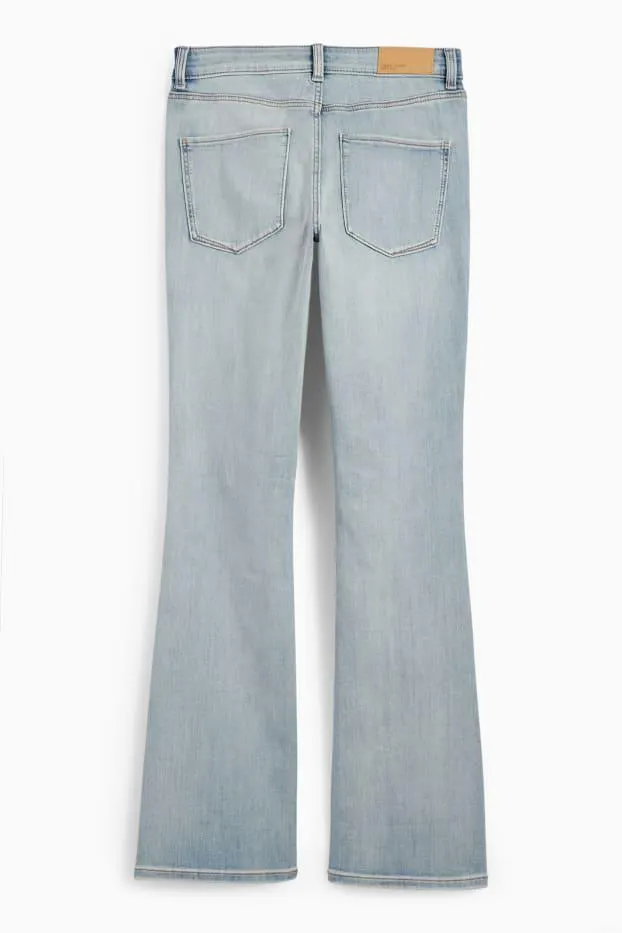 Bootcut jeans - mid-rise waist