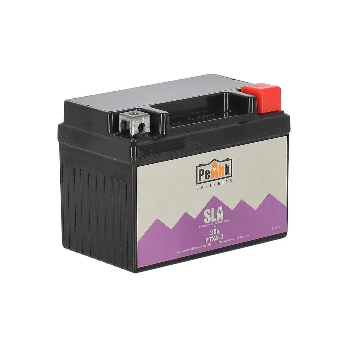 Accu scooter 12V 3Ah PTX4-3 PeAhk