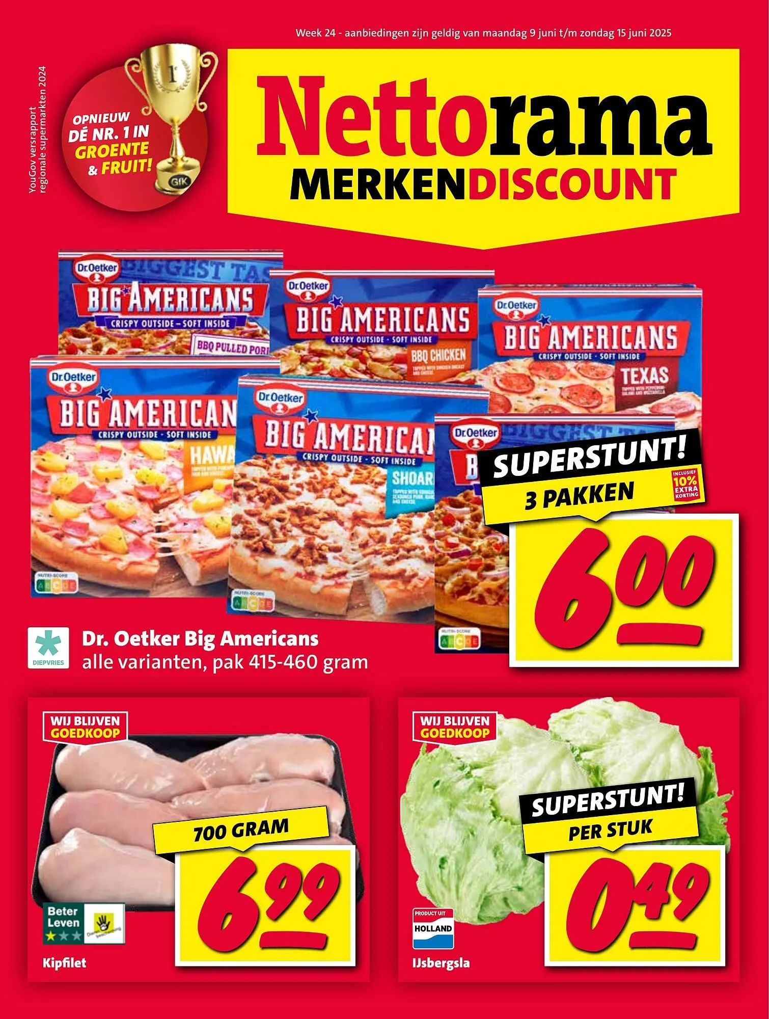 Nettorama folder van 9 juni tot 16 juni 2025 - Folder pagina 1