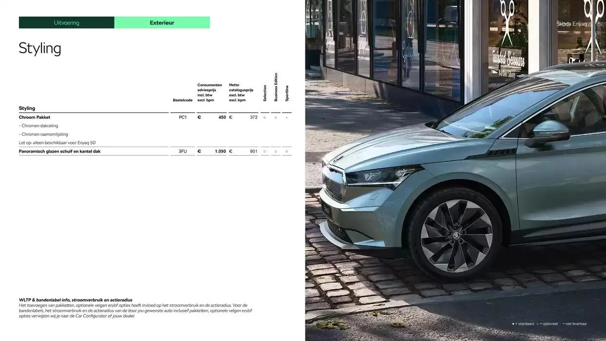 Škoda Enyaq prijslijst per 1 oktober 2024 van 22 oktober tot 22 oktober 2025 - Folder pagina 11