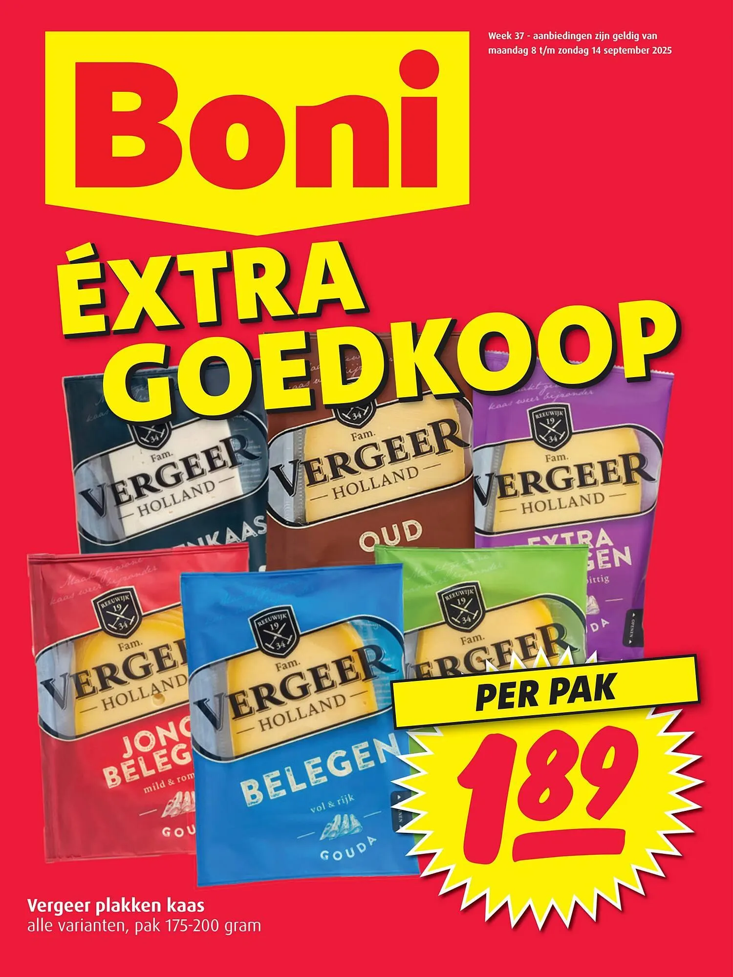 Boni folder van 8 september tot 14 september 2025 - Folder pagina 1
