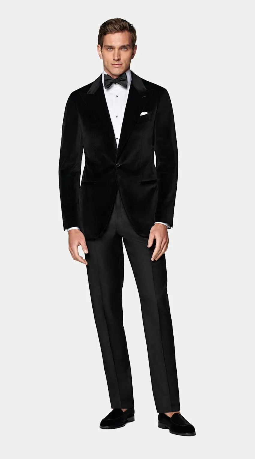 Black Tailored Fit Havana Dinner Jacket