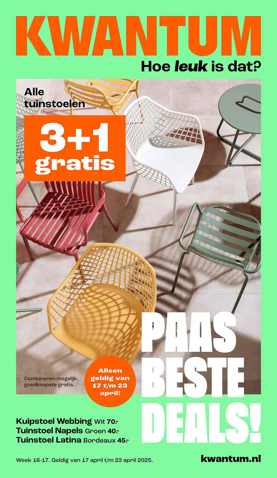 Kwantum folder van 17 april tot 23 april 2025 - Folder pagina 1