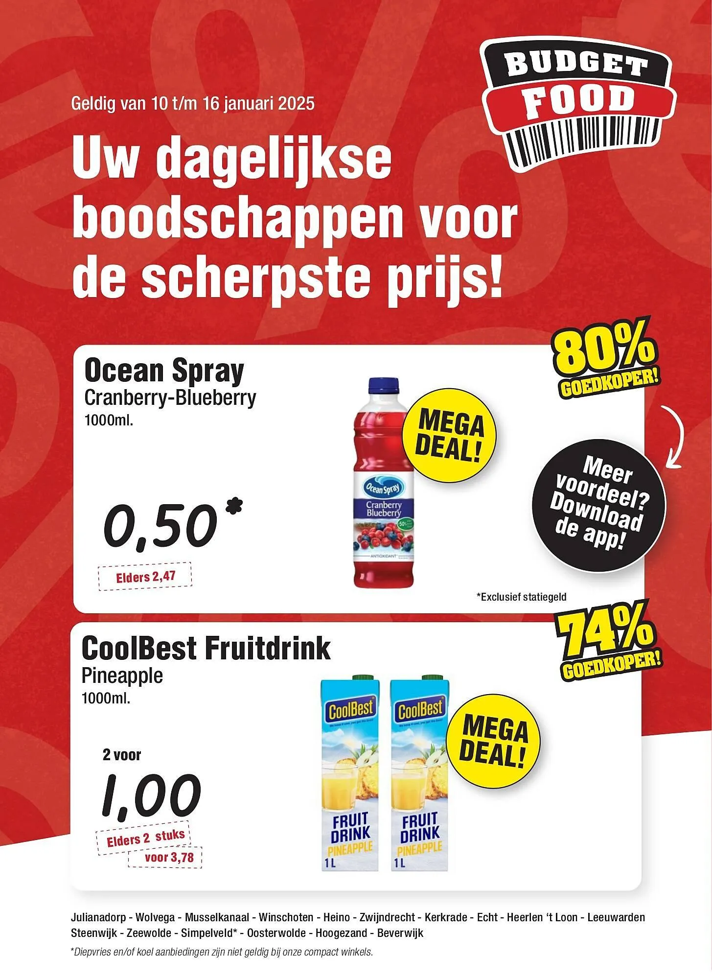 Budget Food folder van 10 januari tot 16 januari 2025 - Folder pagina 1