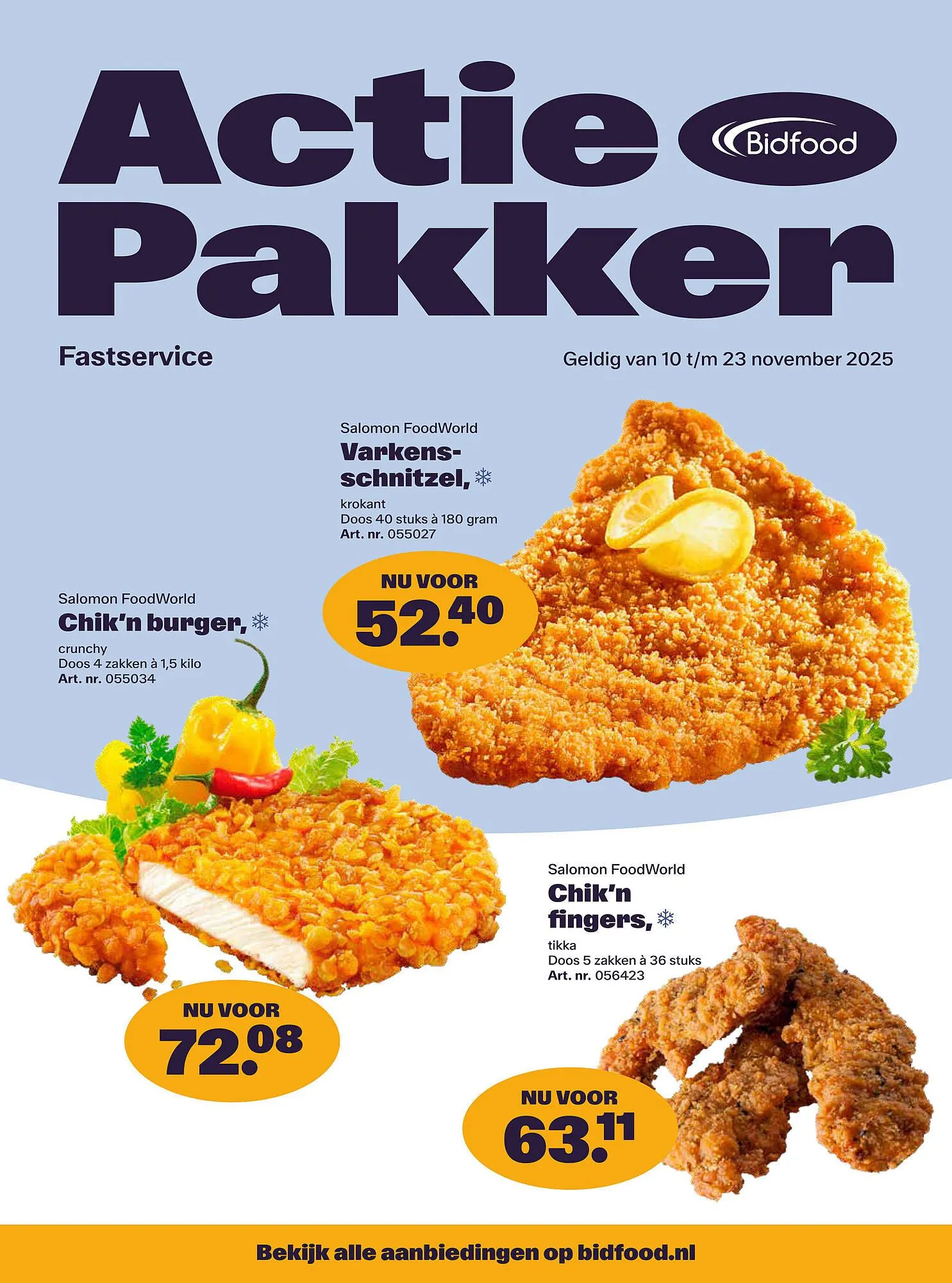 Bidfood folder van 10 oktober tot 23 oktober 2025 - Folder pagina 1
