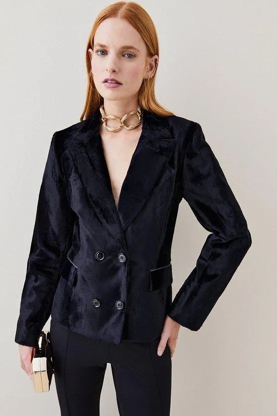 Signature Ponyskin Tailored Jacket