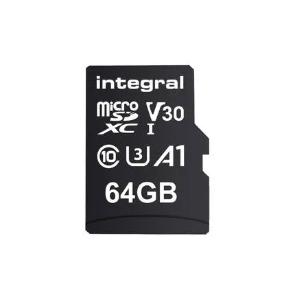 Integral Secure Digital kaart 64GB Micro SDXC V30