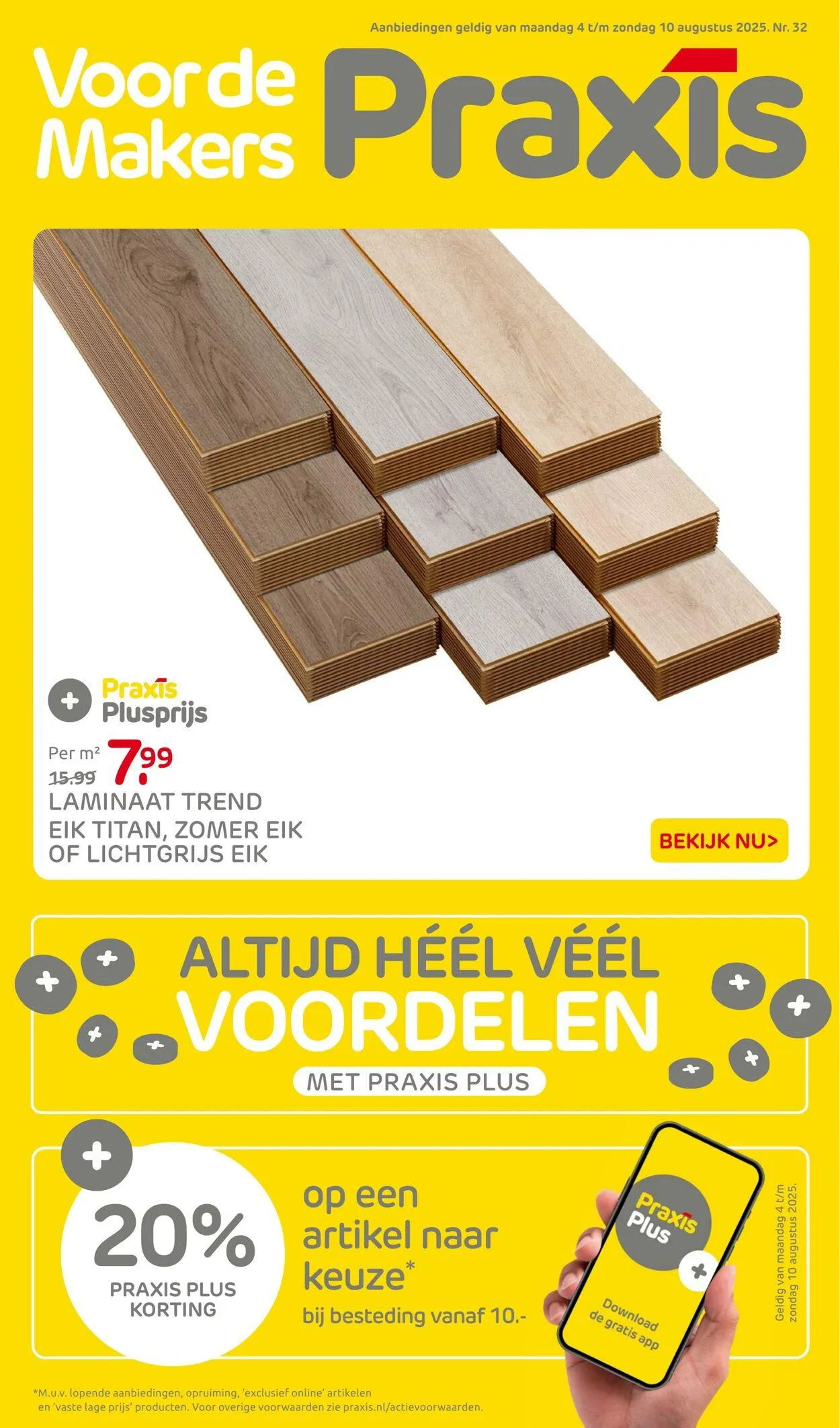 Praxis Actuele folder van 10 augustus tot 24 augustus 2025 - Folder pagina 1