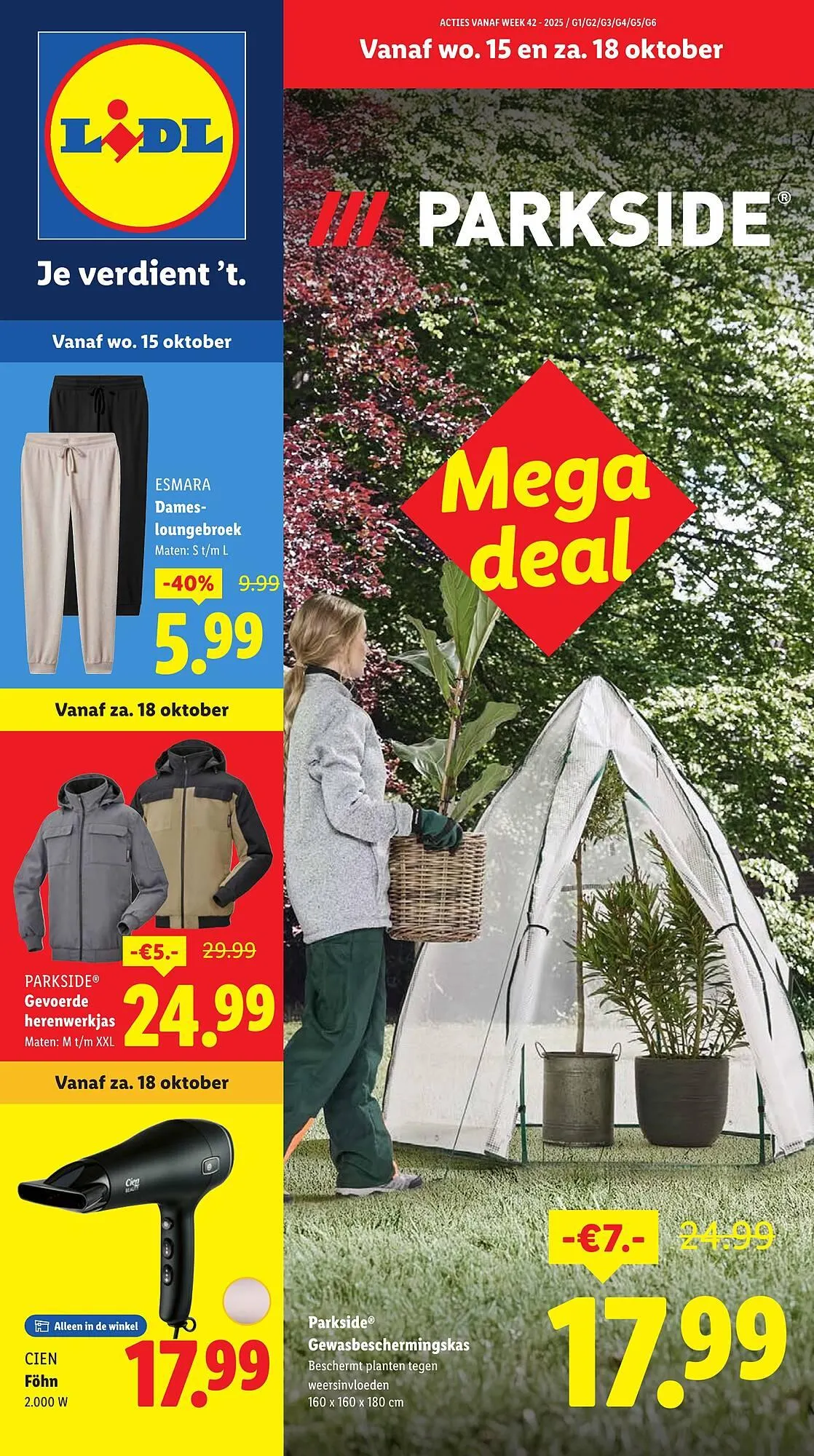 Lidl folder van 15 oktober tot 18 oktober 2025 - Folder pagina 1