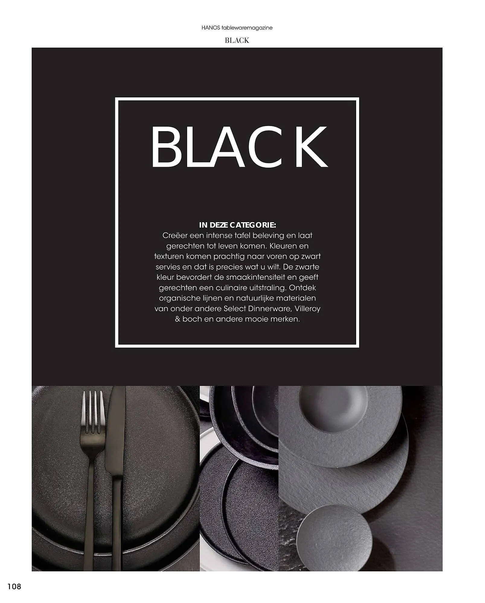 HANOS Tableware Magazine 2023-2024 van 1 januari tot 30 april 2024 - Folder pagina 108