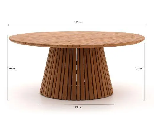 Bellagio Berbaro/Santa Severina ø180cm dining tuinset 7-delig stapelbaar