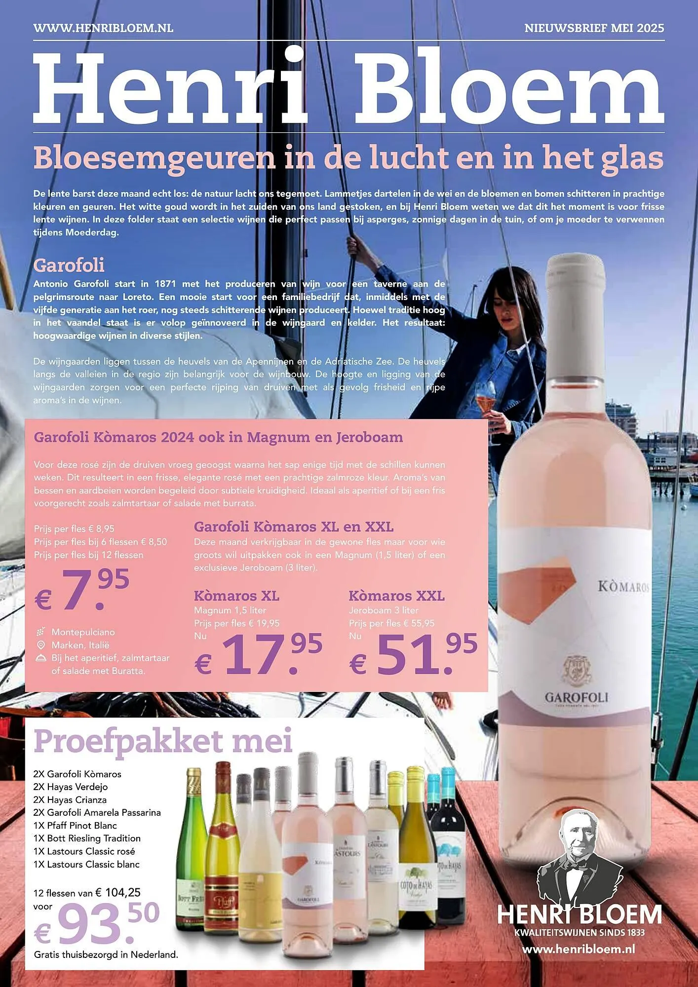 Henri Bloem folder van 1 mei tot 31 mei 2025 - Folder pagina 1