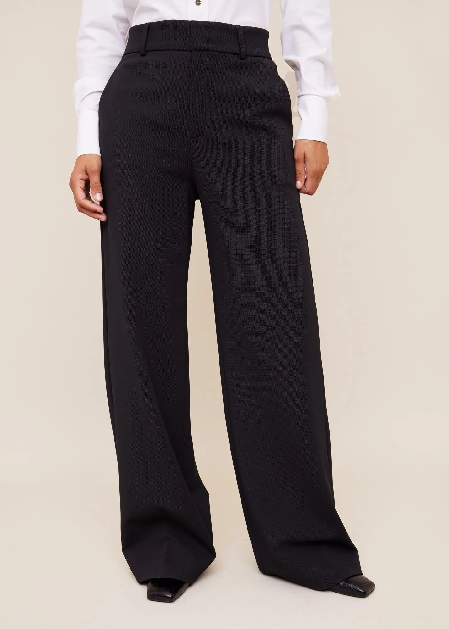 Tailored twill broek