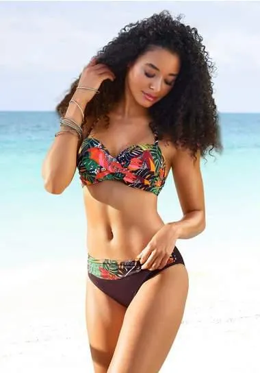 Vivance Beugelbikini in bandeaumodel in wikkel-look