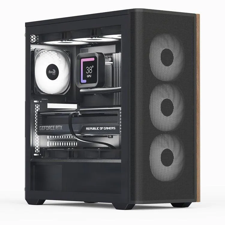 AeroCool D501A, Zwart
