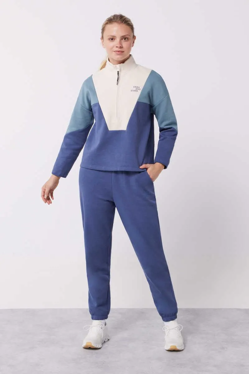 Pantalón jogger algodón azul