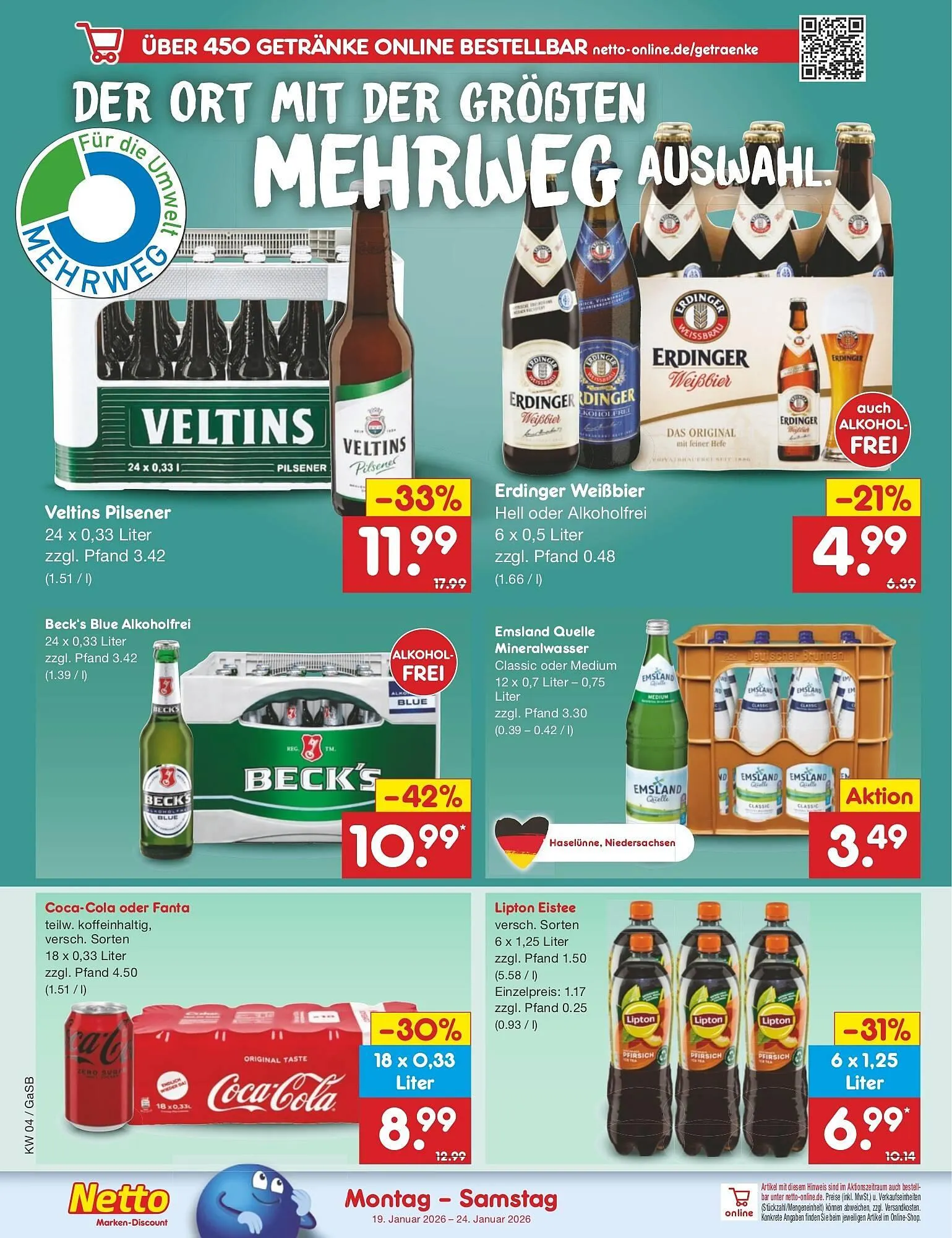 Netto Marken-Discount DE folder van 19 januari tot 24 januari 2026 - Folder pagina 22