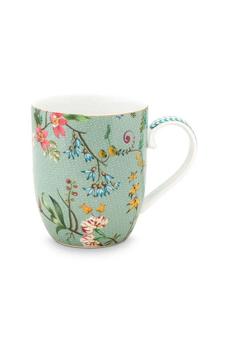 Mok Klein Jolie Bloemen Blauw