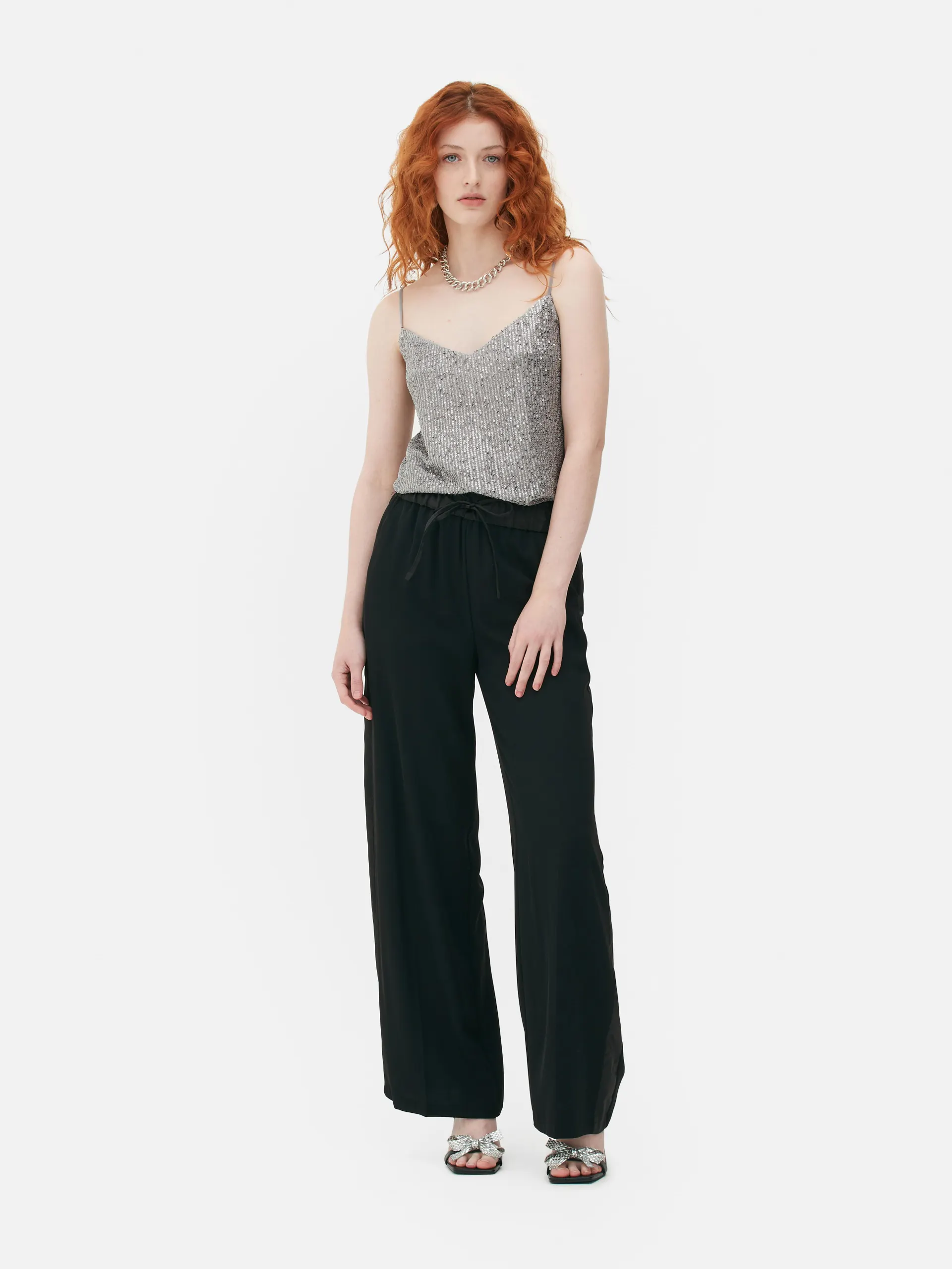 Feesttop met pailletten