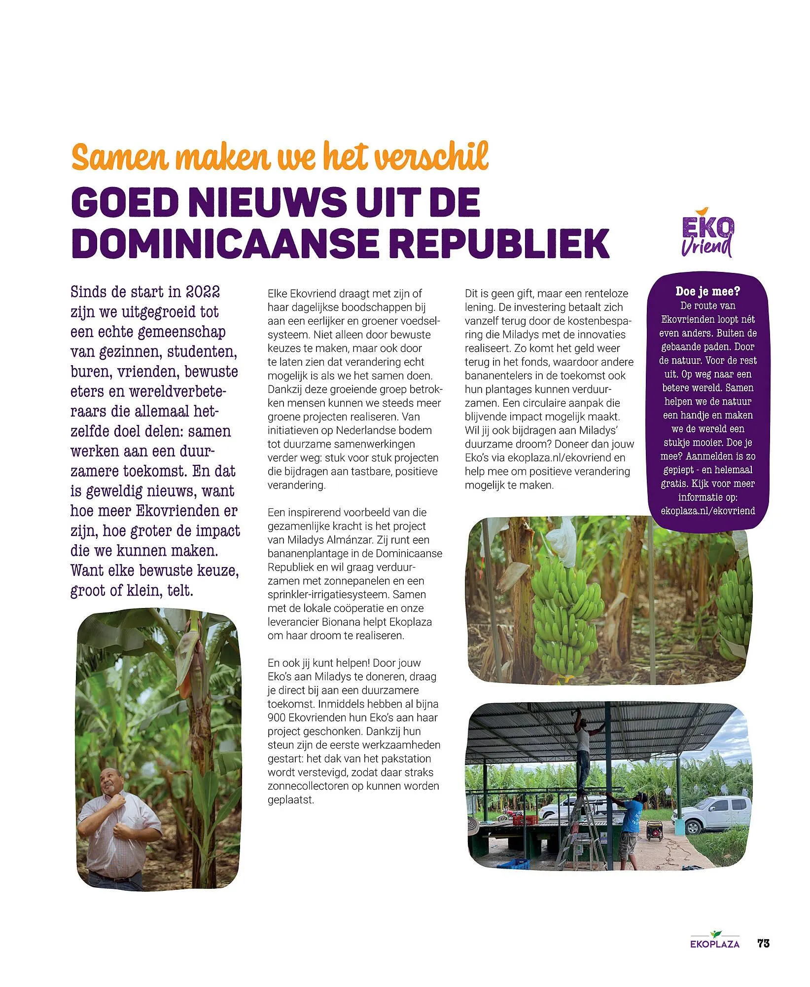 Ekoplaza magazine van 25 november tot 31 januari 2026 - Folder pagina 73