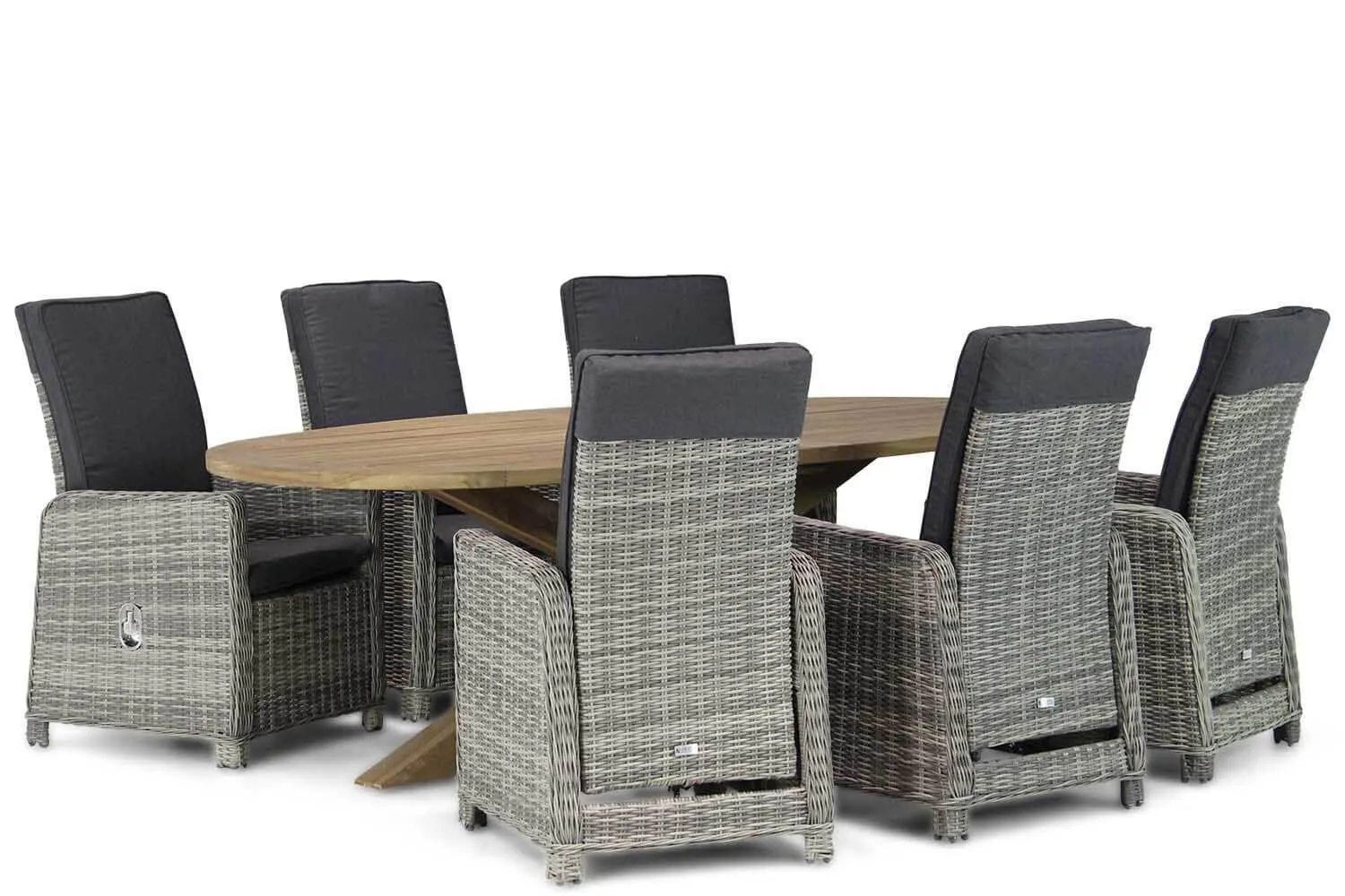 Garden Collections Bello/Boston 240 cm ovaal dining tuinset 7-delig