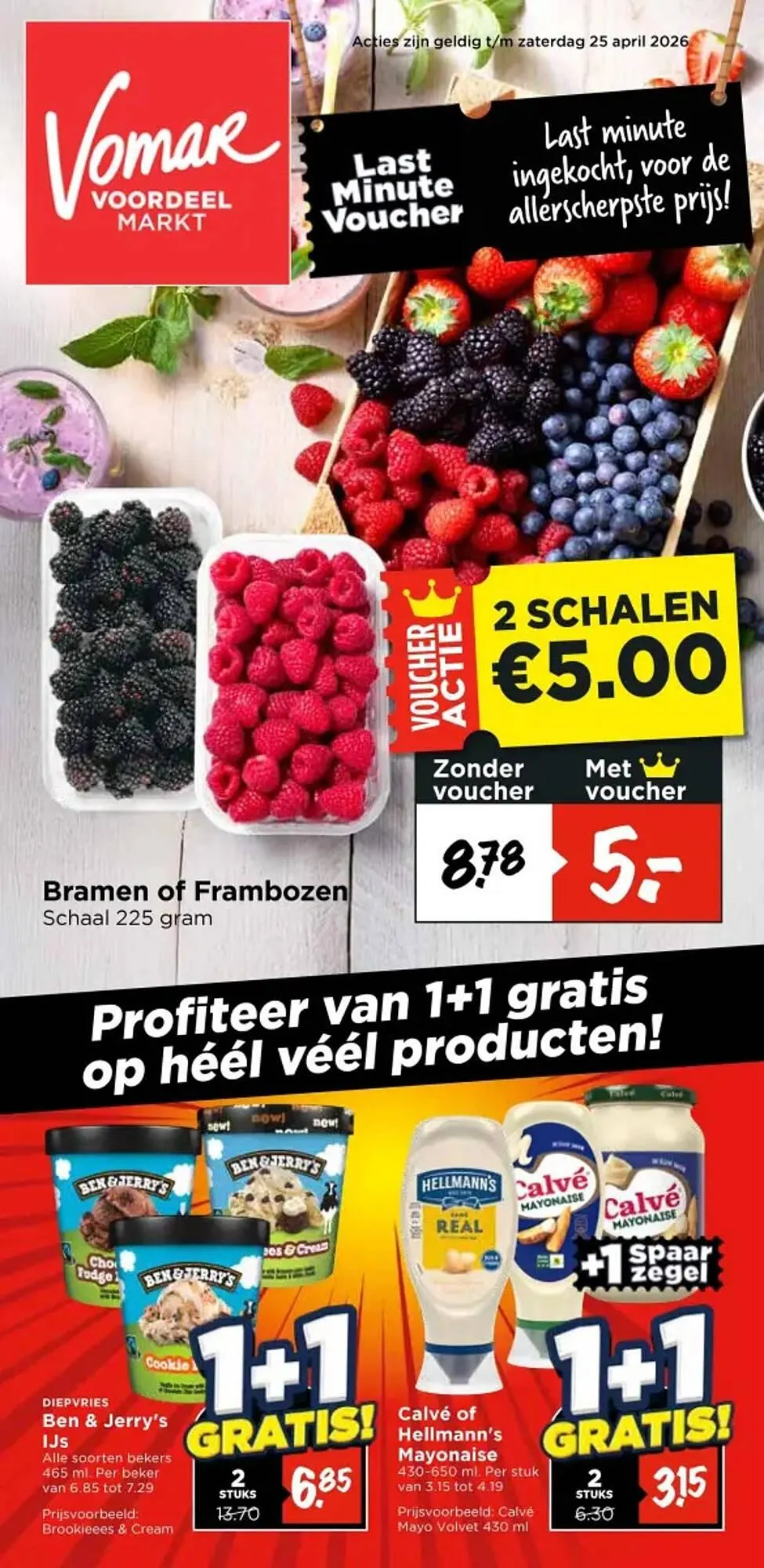 Vomar Voordeelmarkt folder van 23 april tot 25 april 2026 - Folder pagina 1