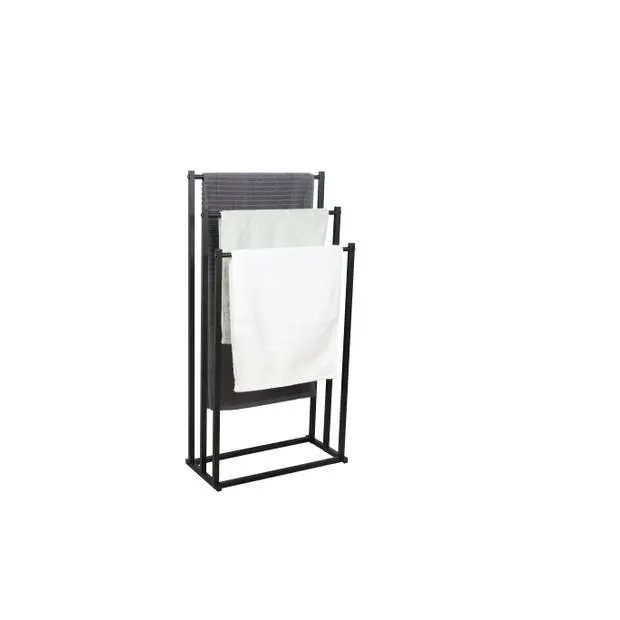 Niceey Handdoekrek - 3 Armen - Metaal - Zwart