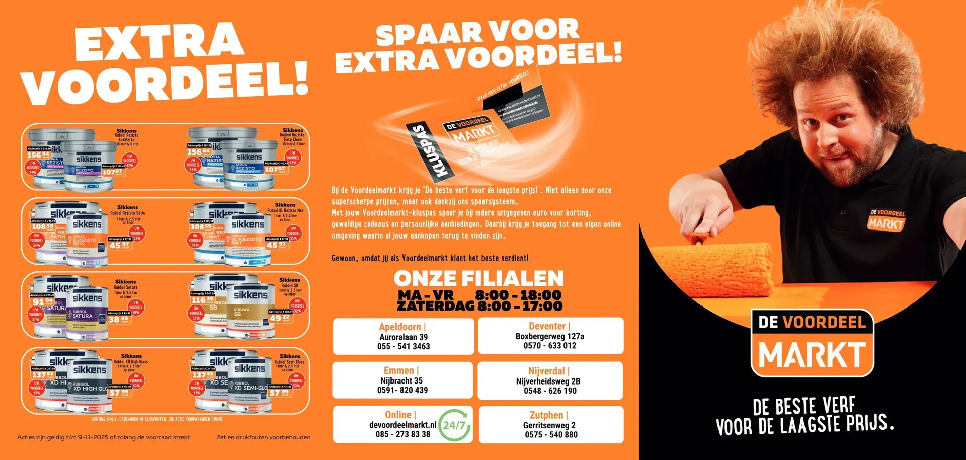 De voordeelmarkt folder van 15 oktober tot 9 november 2025 - Folder pagina 1