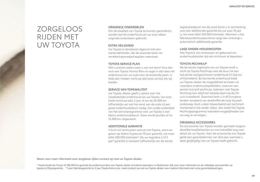 Corolla Hatchback van 20 november tot 20 november 2024 - Folder pagina 49