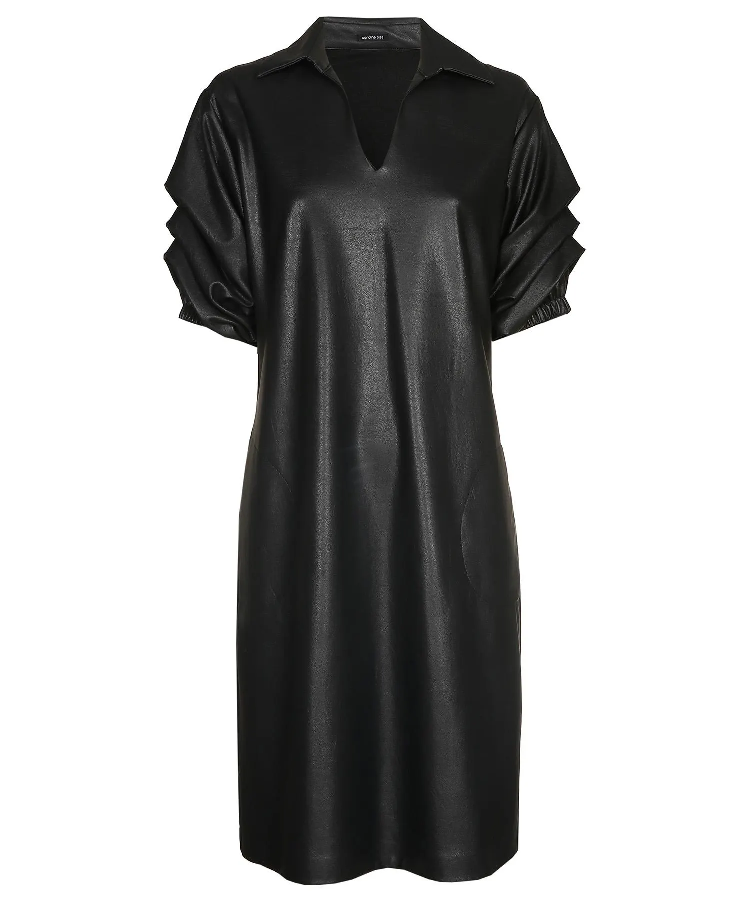 Caroline Biss jurk vegan leather