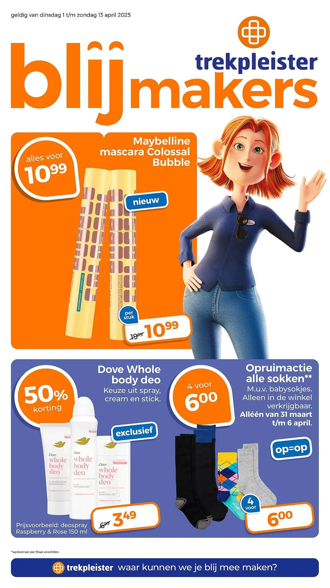 Trekpleister folder van 31 maart tot 6 april 2025 - Folder pagina 1