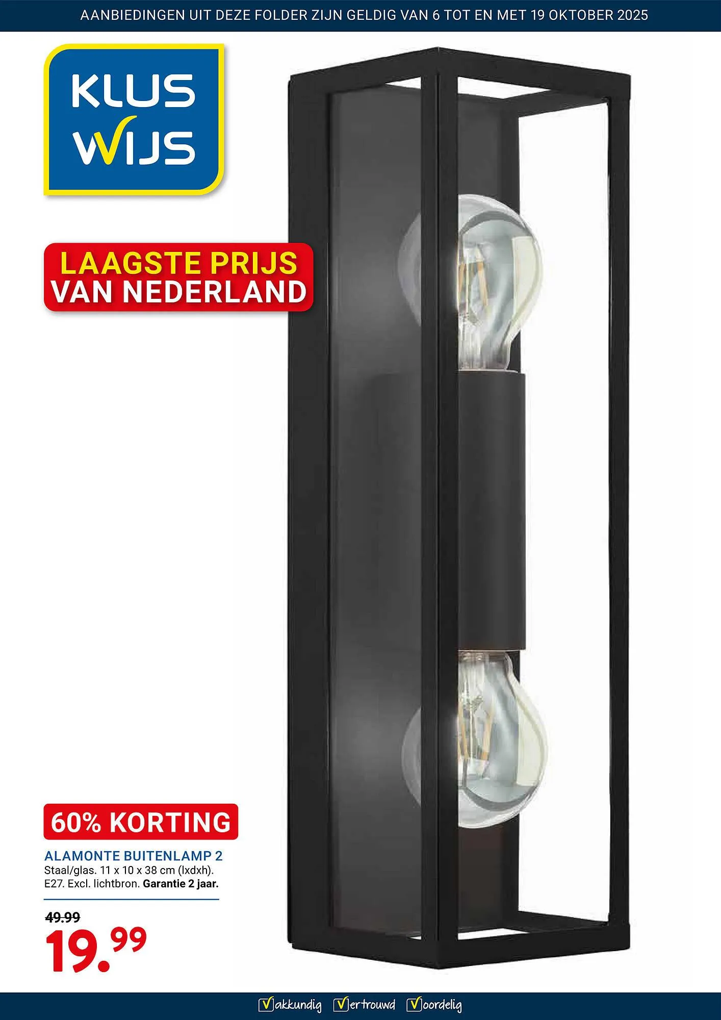 Kluswijs folder van 6 oktober tot 19 oktober 2025 - Folder pagina 1