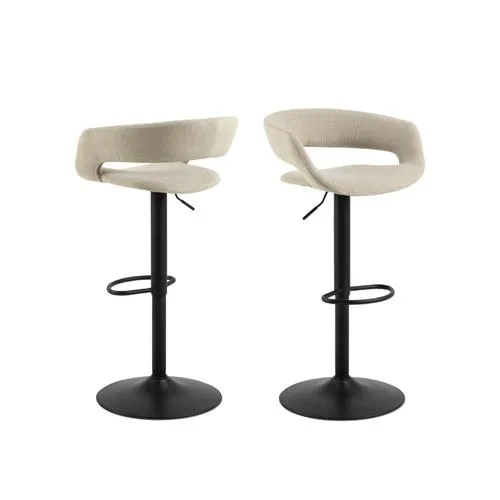 Rebellenclub Barkruk Lara - Set Van 2 - Beige