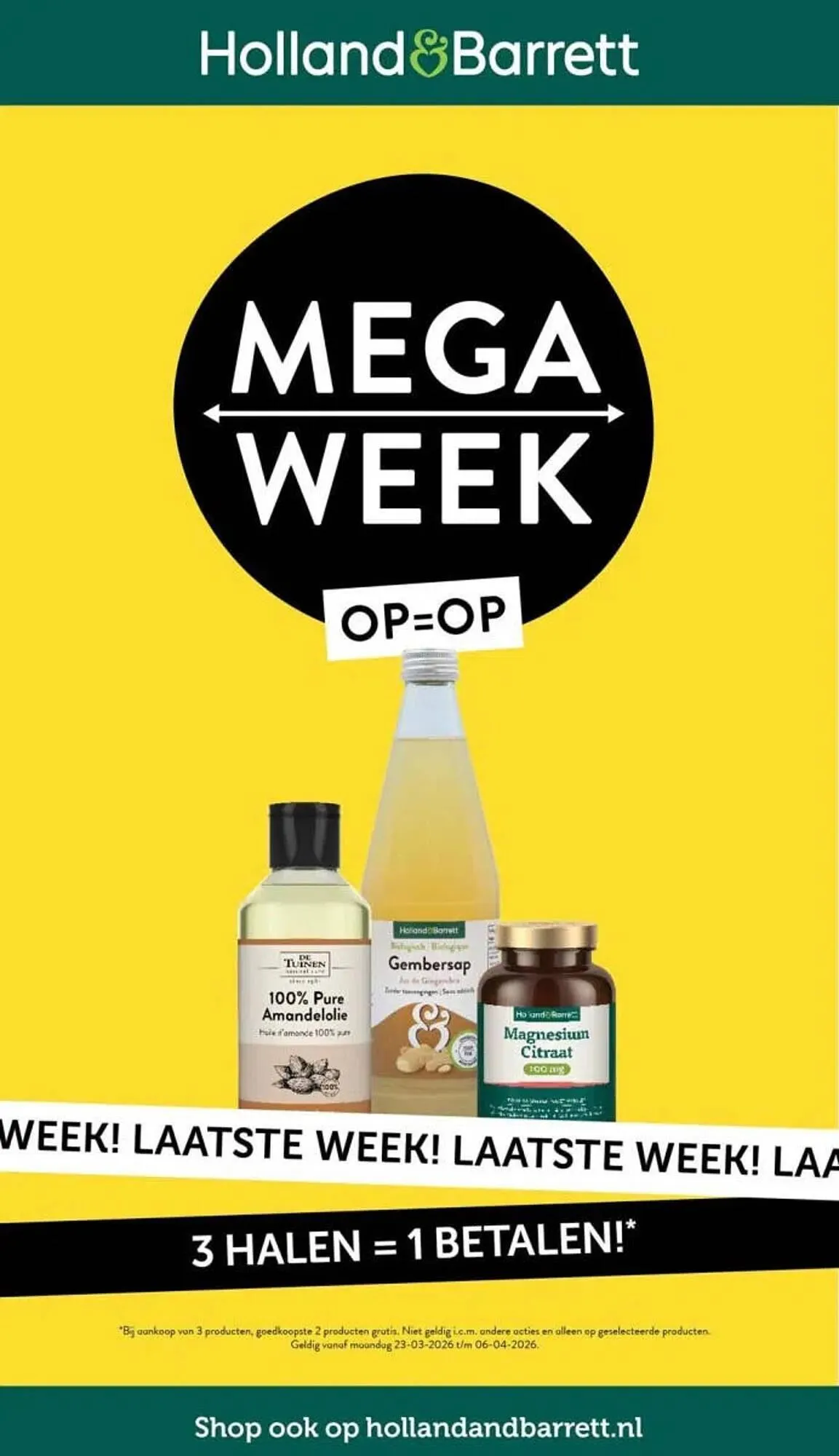 Holland & Barrett folder van 30 maart tot 6 april 2026 - Folder pagina 1